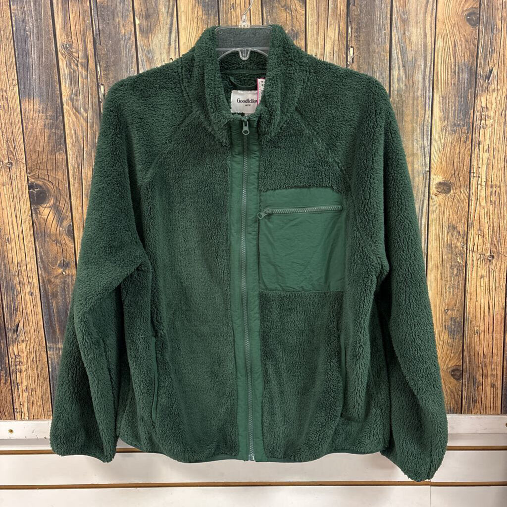 Goodfellow Fuzzy Green Pullover, Men's L