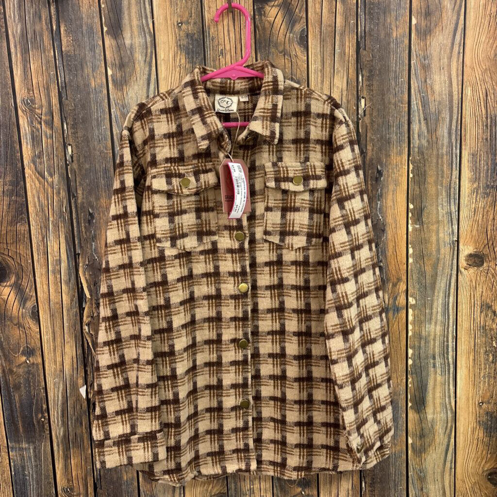 NWT Grace & Emma Shacket, Girl's 10-12y