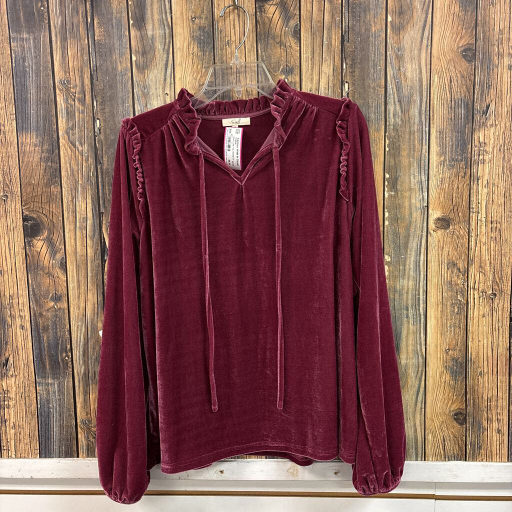 Easel Velour Top, Women's S