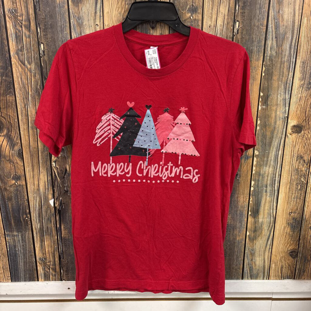 Merry Christmas Tree Tee, Women's M