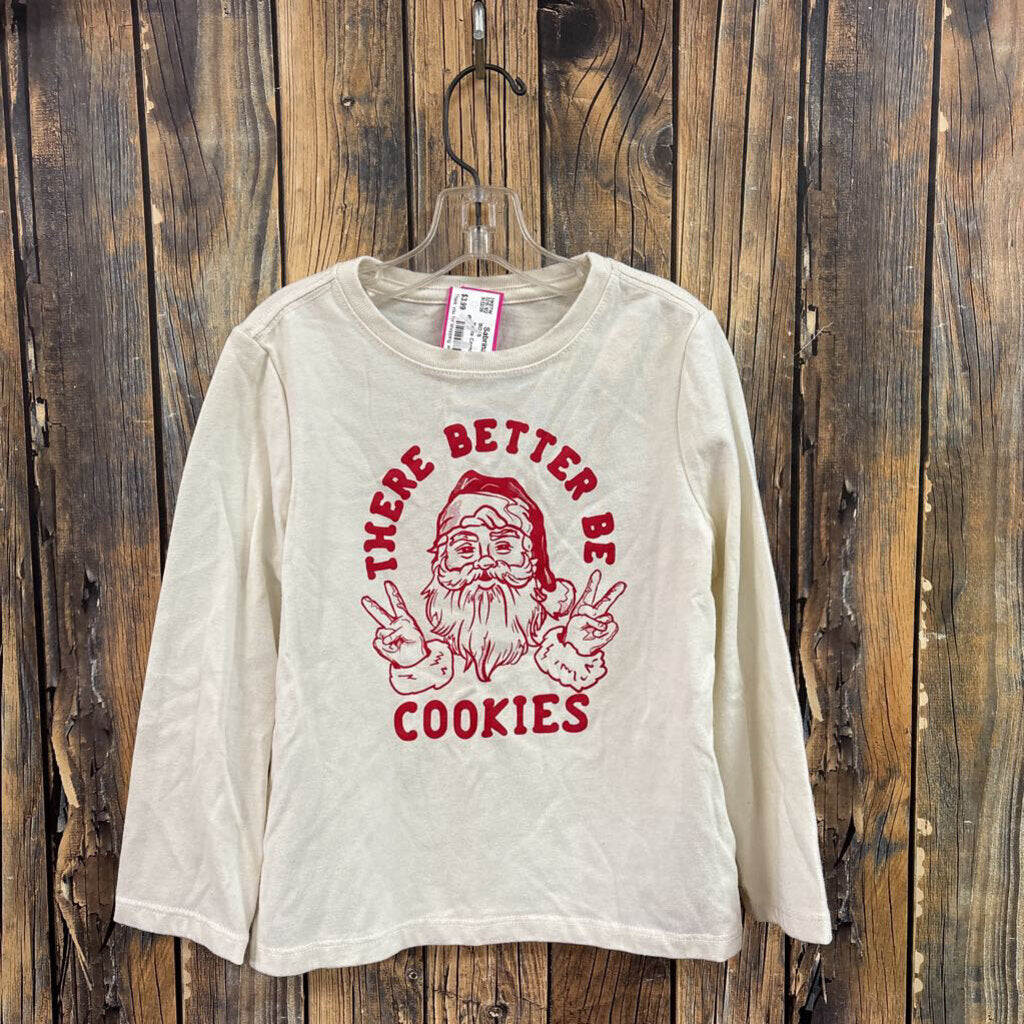 Santa Cookies Top, Boy's 4T