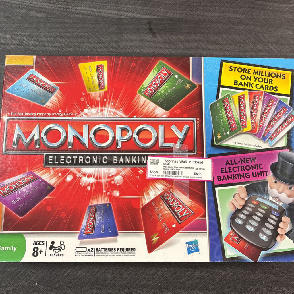 Monopoly Electronic Banking Game - NO SHIP