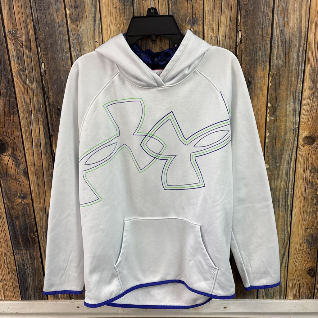 Under Armour Purple/Green Hoodie, Girls XL
