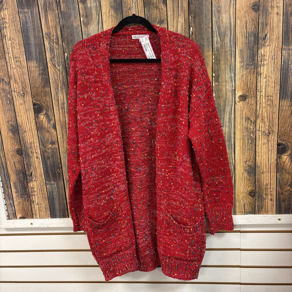 Blakeley Red Dotted Cardigan, Womens OS