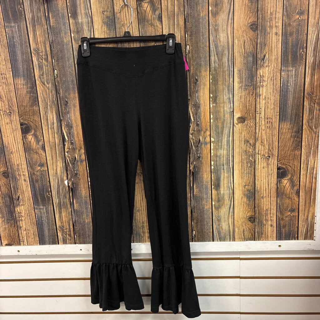 Simply Southern Black Ruffle Pants, Womens S/M