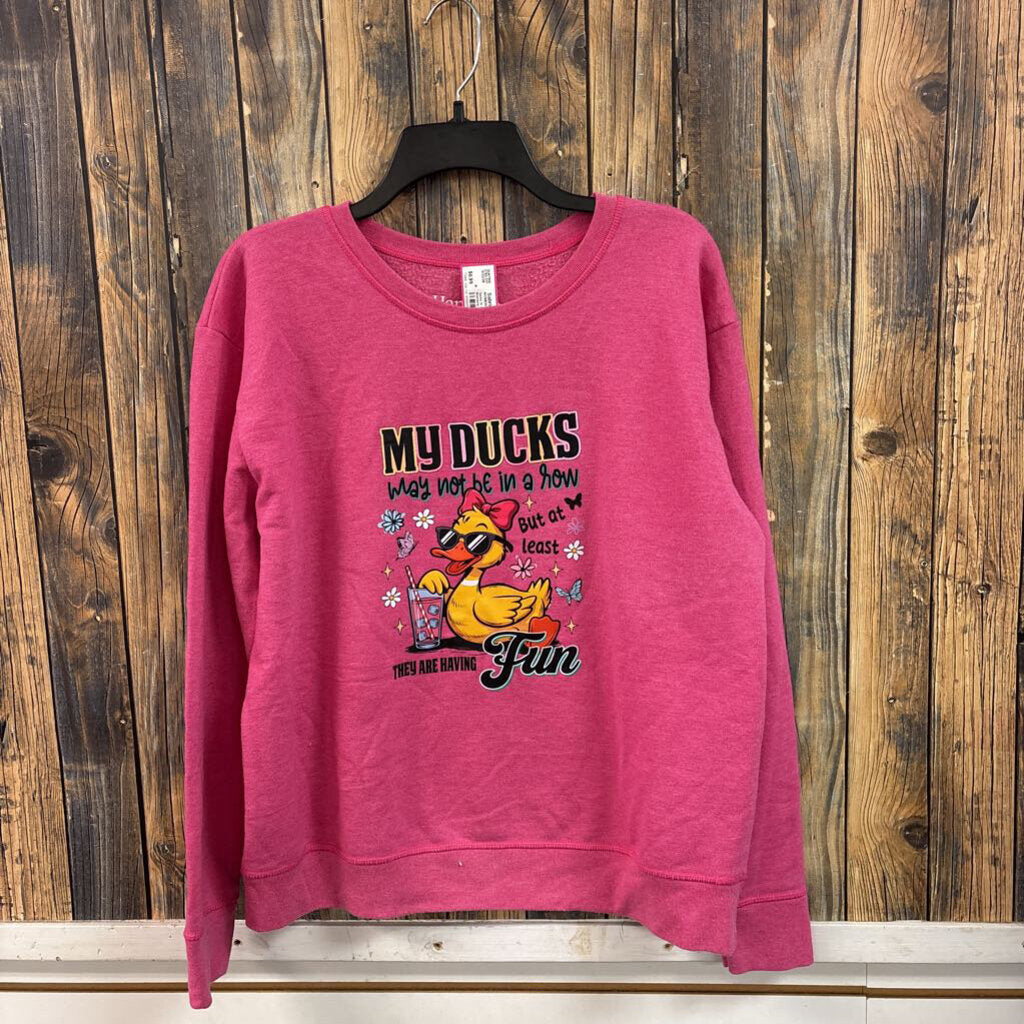 Ducks in a Row Sweatshirt, Womens L