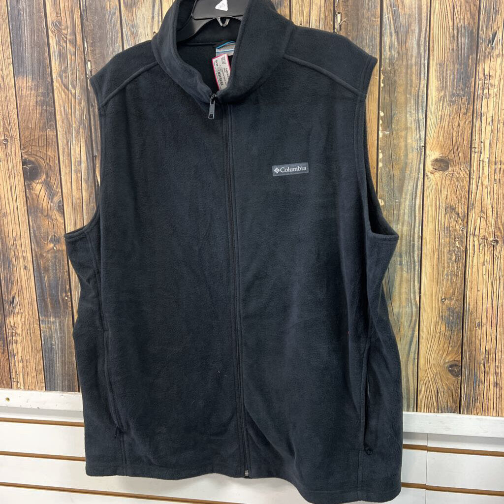 Columbia Black Vest, Mens 2XT