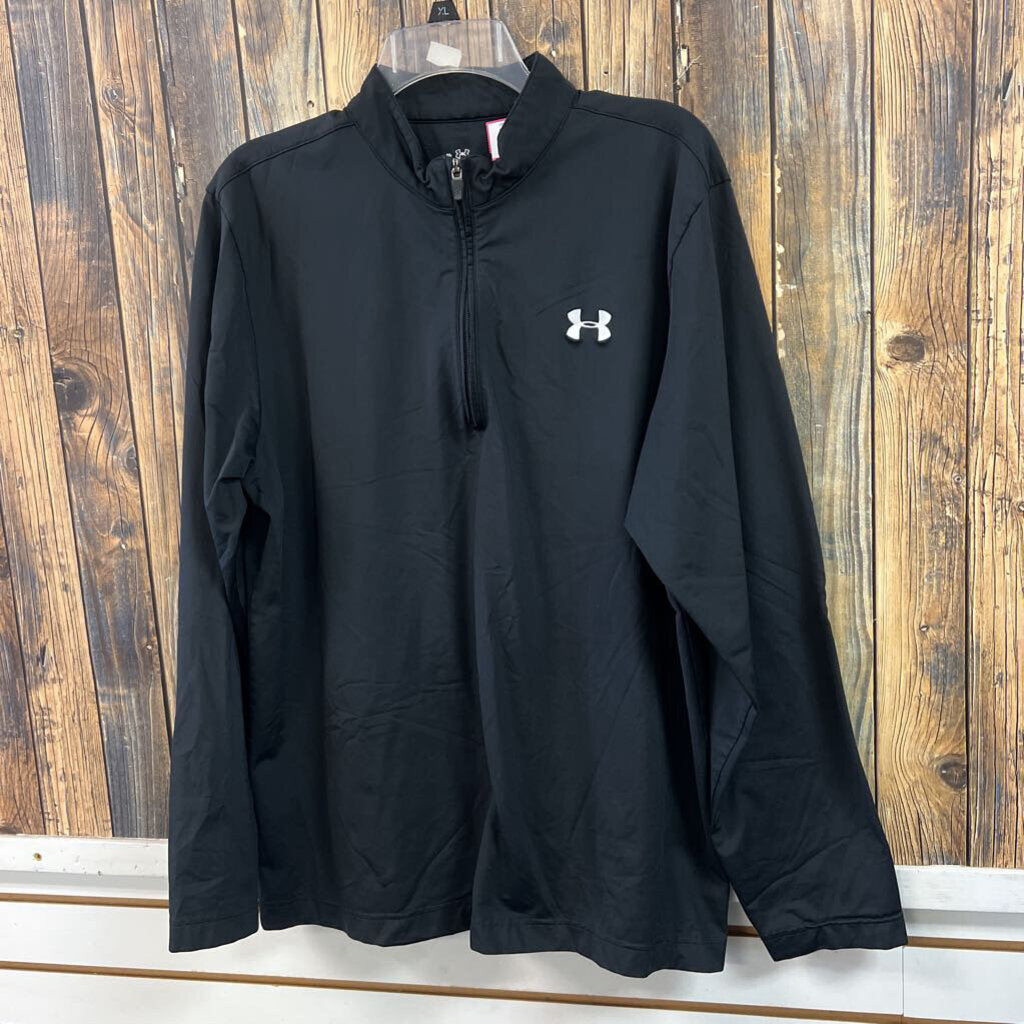 Under Armour Black Pullover, Mens XL
