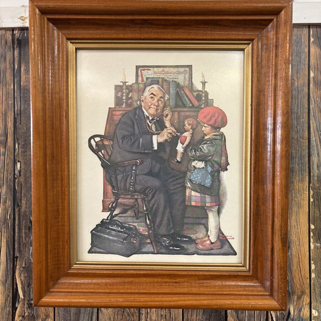 Norman Rockwell Framed Print No Shipping 16x19in