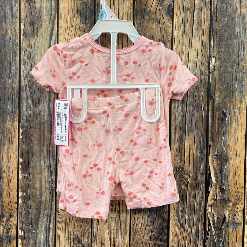 Little Me Bamboo Floral PJ Set (2), Girls 12M