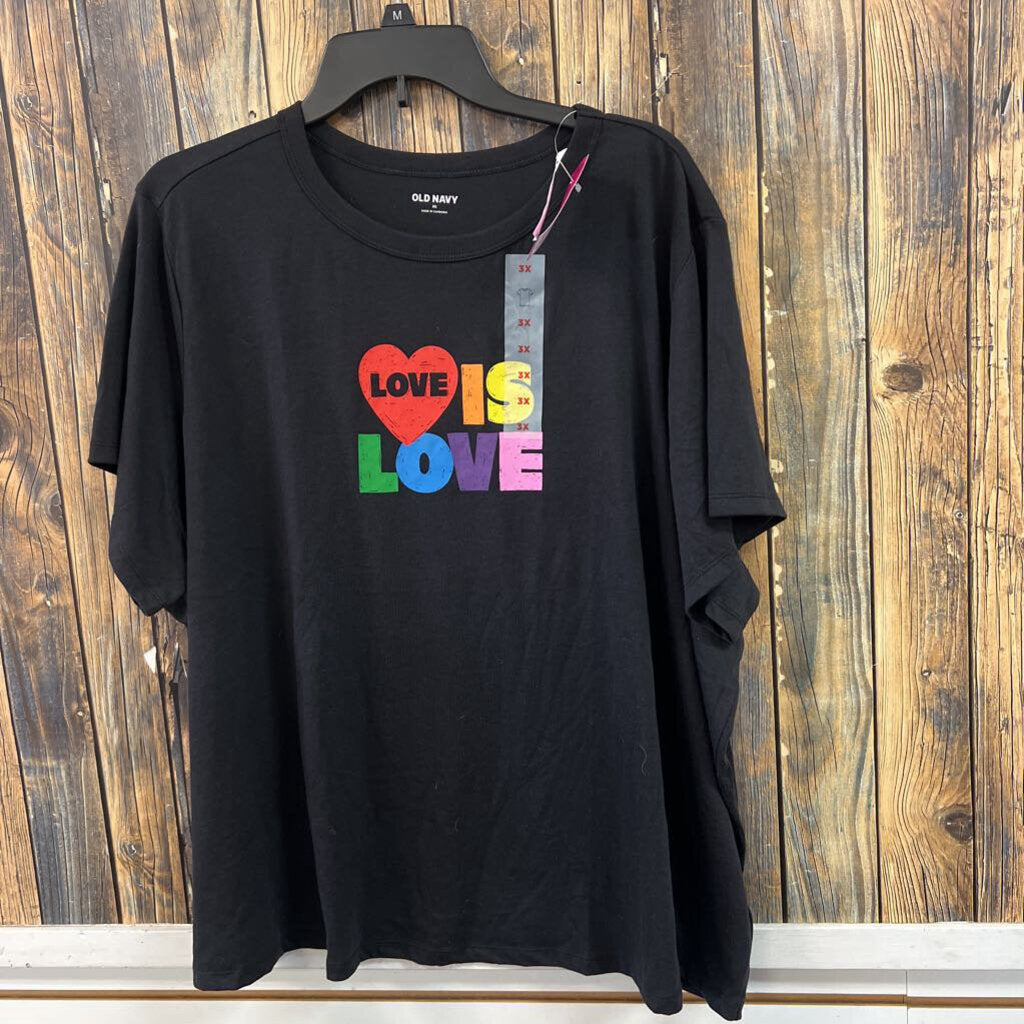 NWT Old Navy Love is Love Tee, Womens 3X