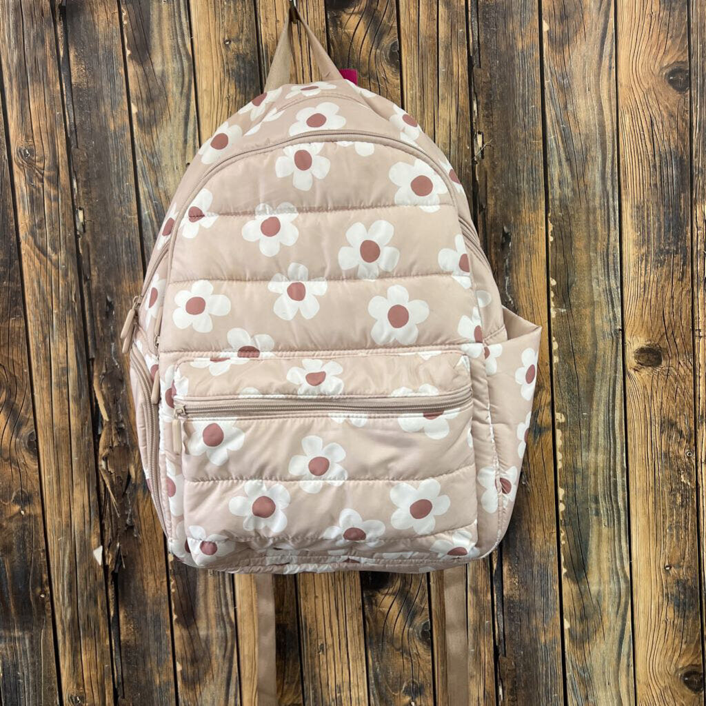 Puffer Floral Backpack