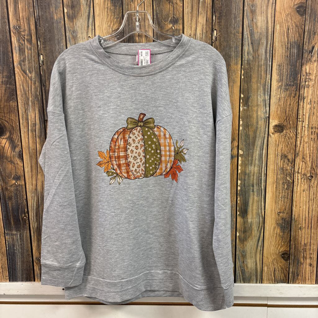 Fall Grey Top, Womens M
