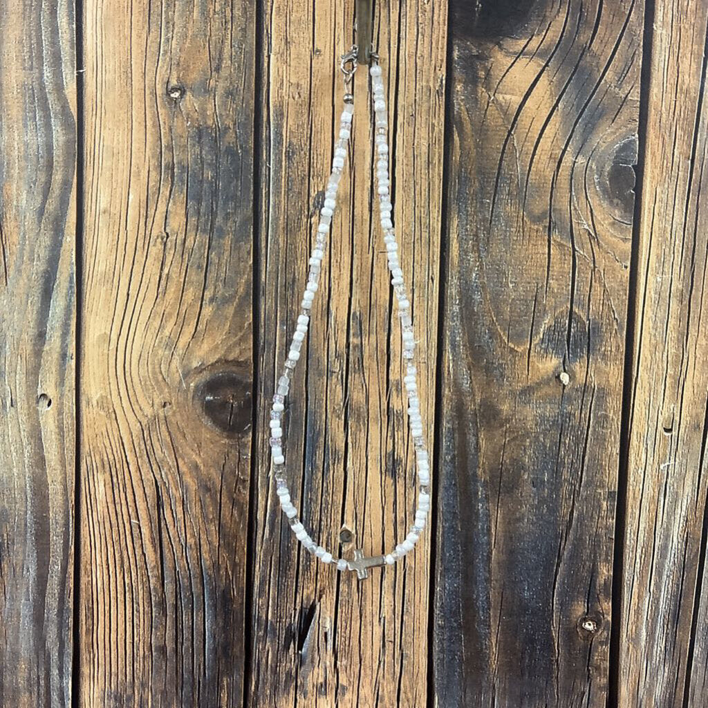 Beaded Cross Necklace