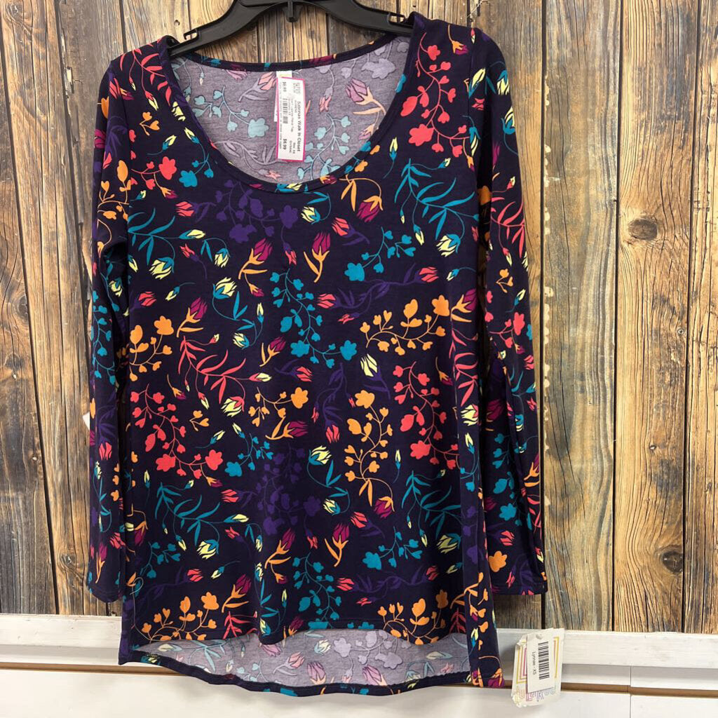 NWT Lularoe Floral Top, Womens XS