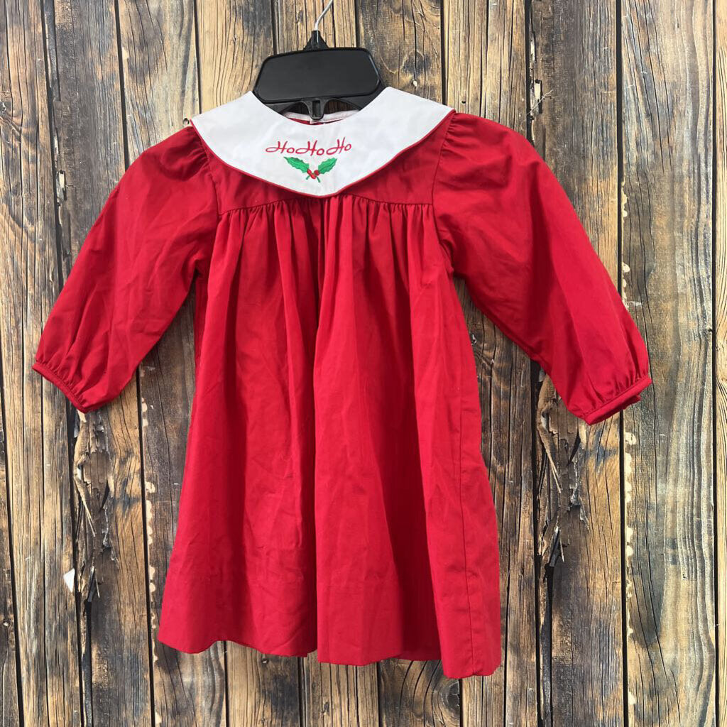 Ho Ho Ho Smocked Dress, Girls 12M