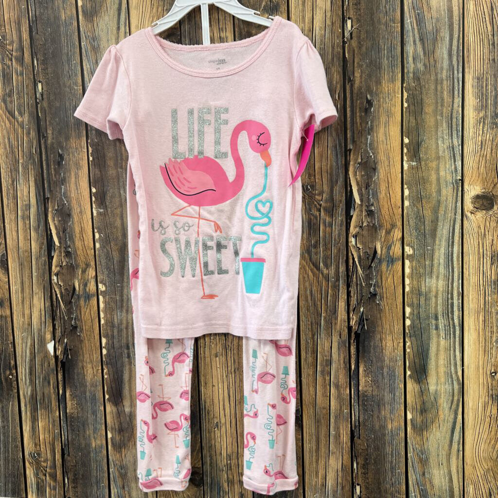Flamingo PJ Set, Girls 5