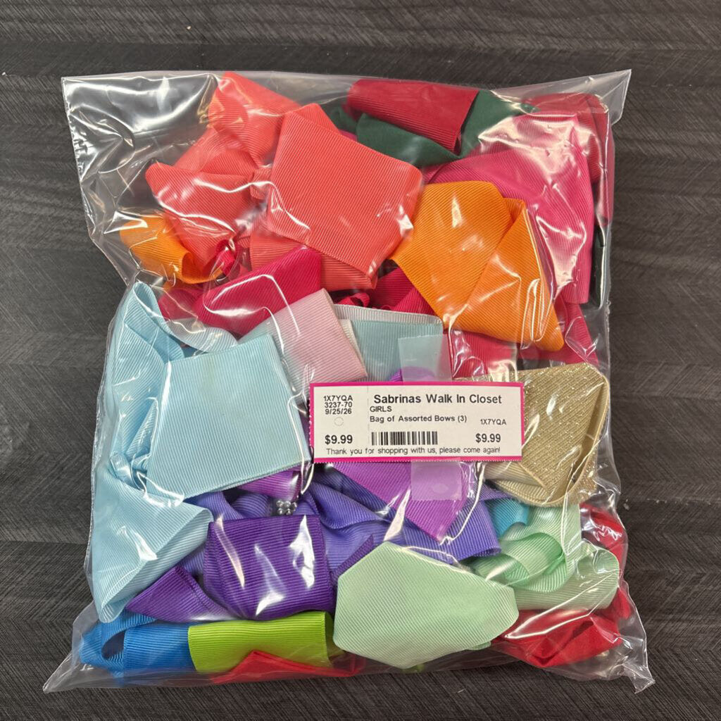 Bag of Assorted Bows (3)