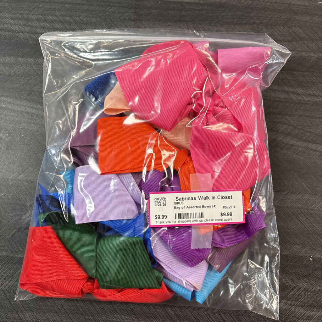 Bag of Assorted Bows (4)