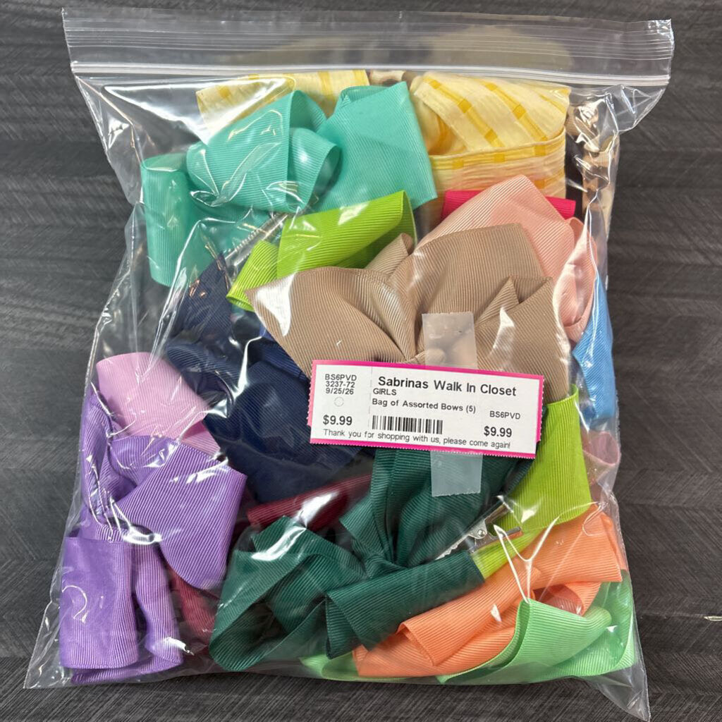 Bag of Assorted Bows (5)