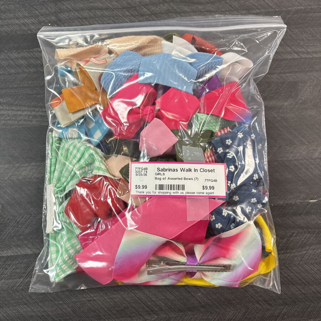 Bag of Assorted Bows (7)