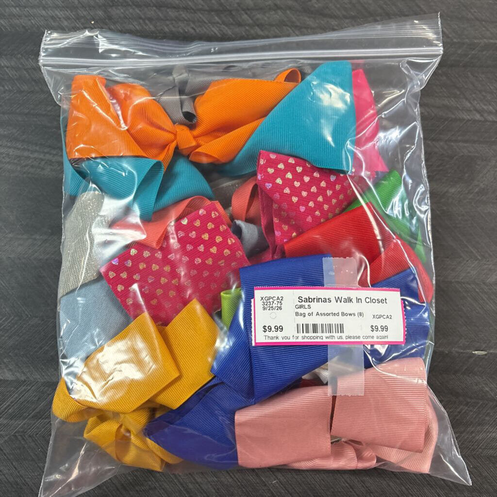 Bag of Assorted Bows (8)