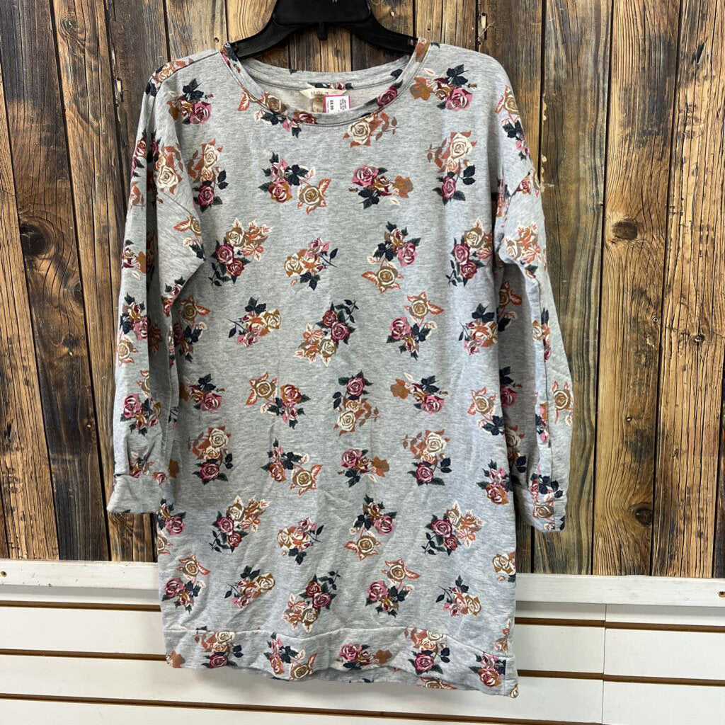 Matilda Jane Grey Floral Dress, Womens M