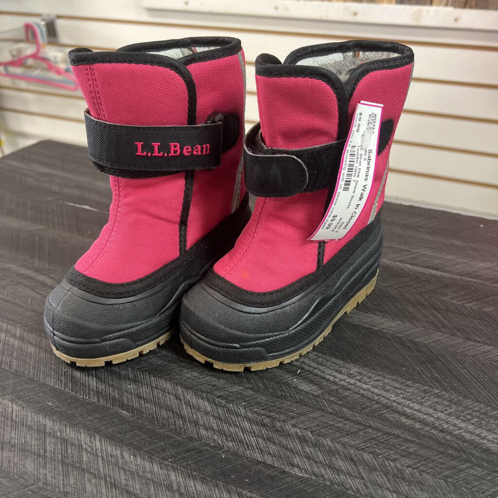 LL Bean Pink Snow Boots, Toddler Girls 7