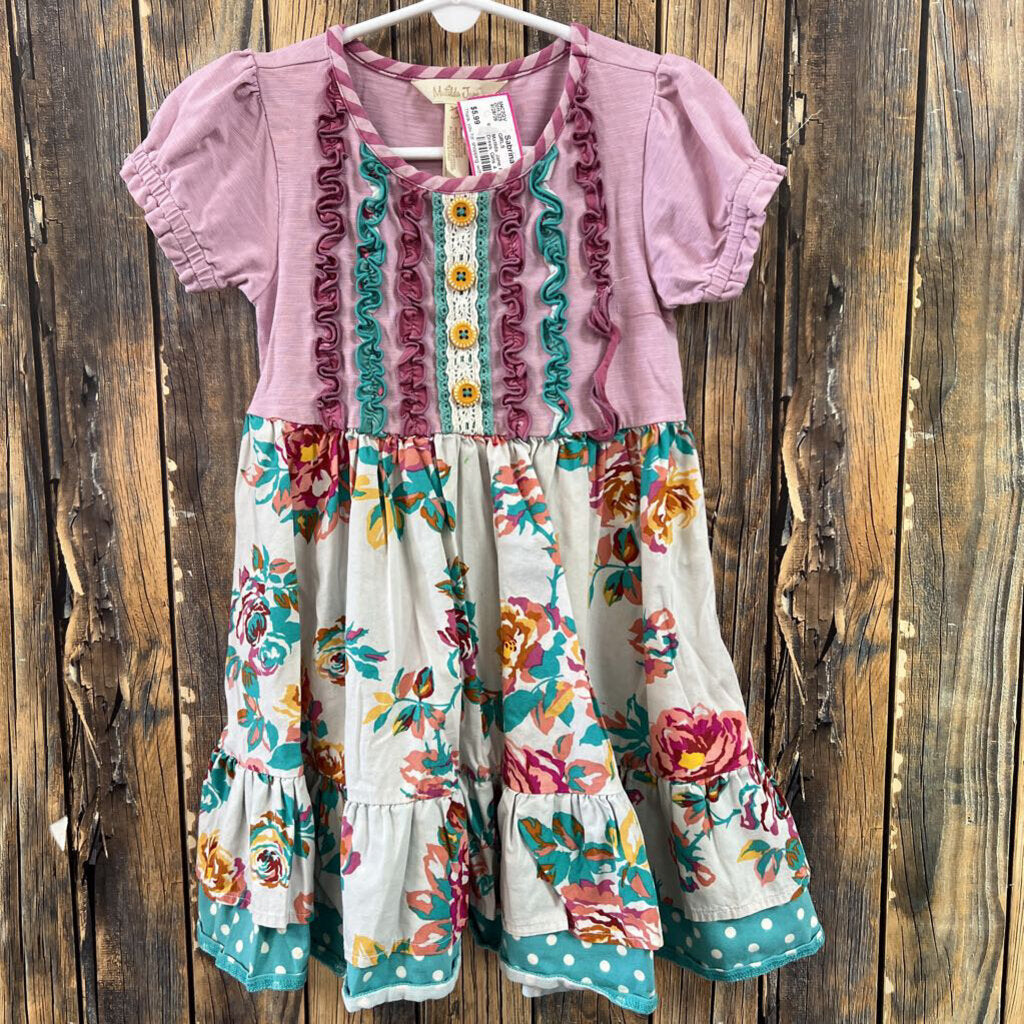 Matilda Jane Purple Floral Dress, Girls 4