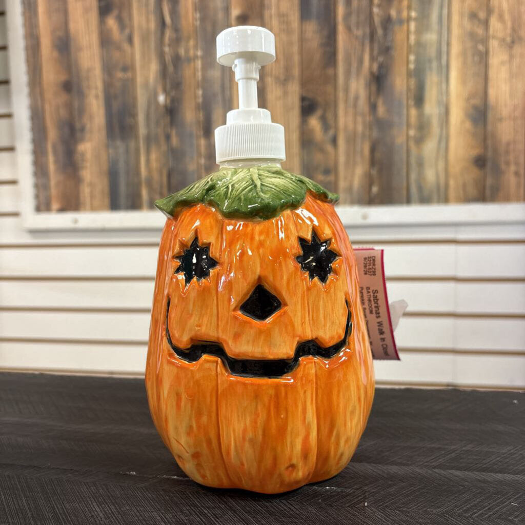 Pumpkin Soap Dispenser- No Shipping 9x4in