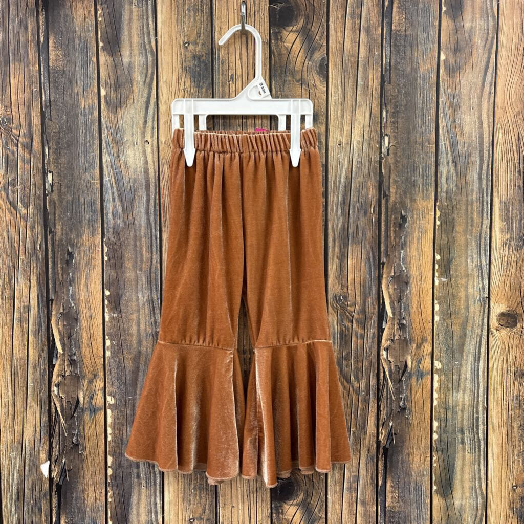 Velour Flared Pants, Girl's 12-18m