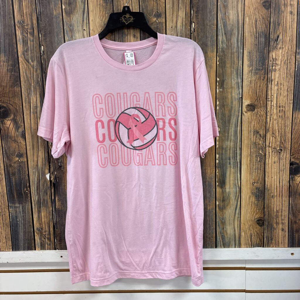 Cougars Breast Cancer Awareness Tee, Womens L