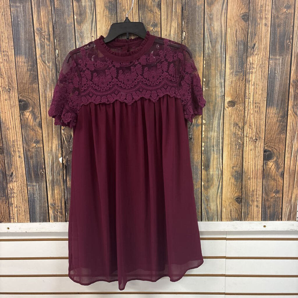 Entro Maroon Dress, Women's S