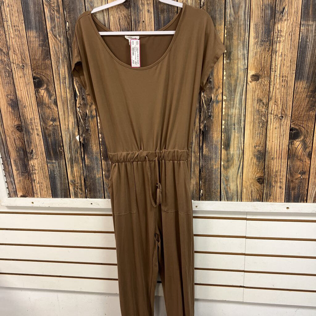 Buttery Soft Brown Romper, Womens S