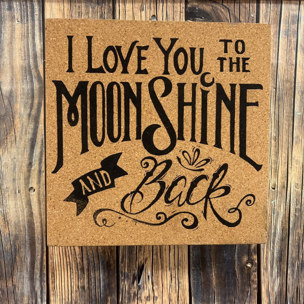 Moonshine & Back Decor - NO SHIP - 8x8