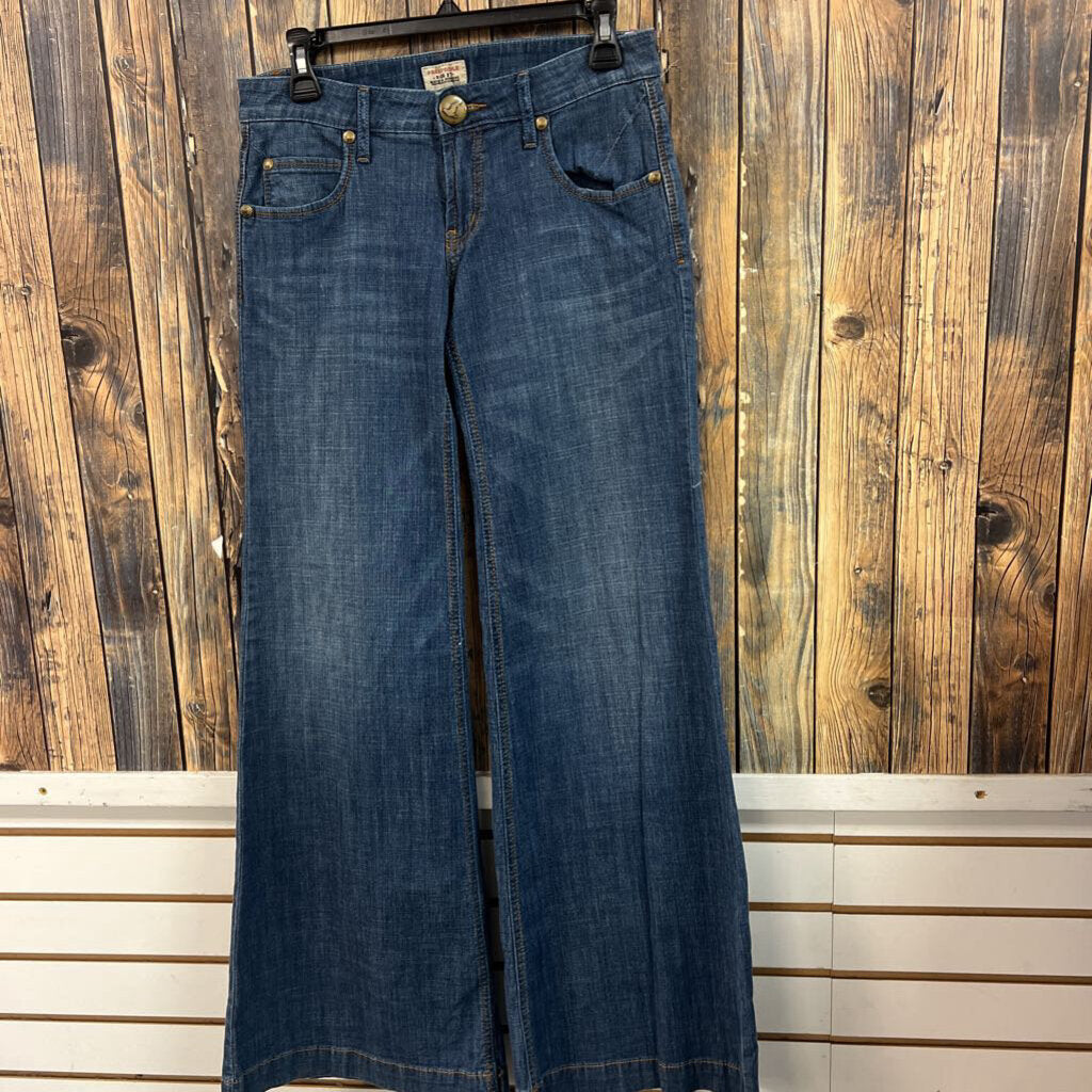 Free People Wide Leg Jeans, Womens 27/4