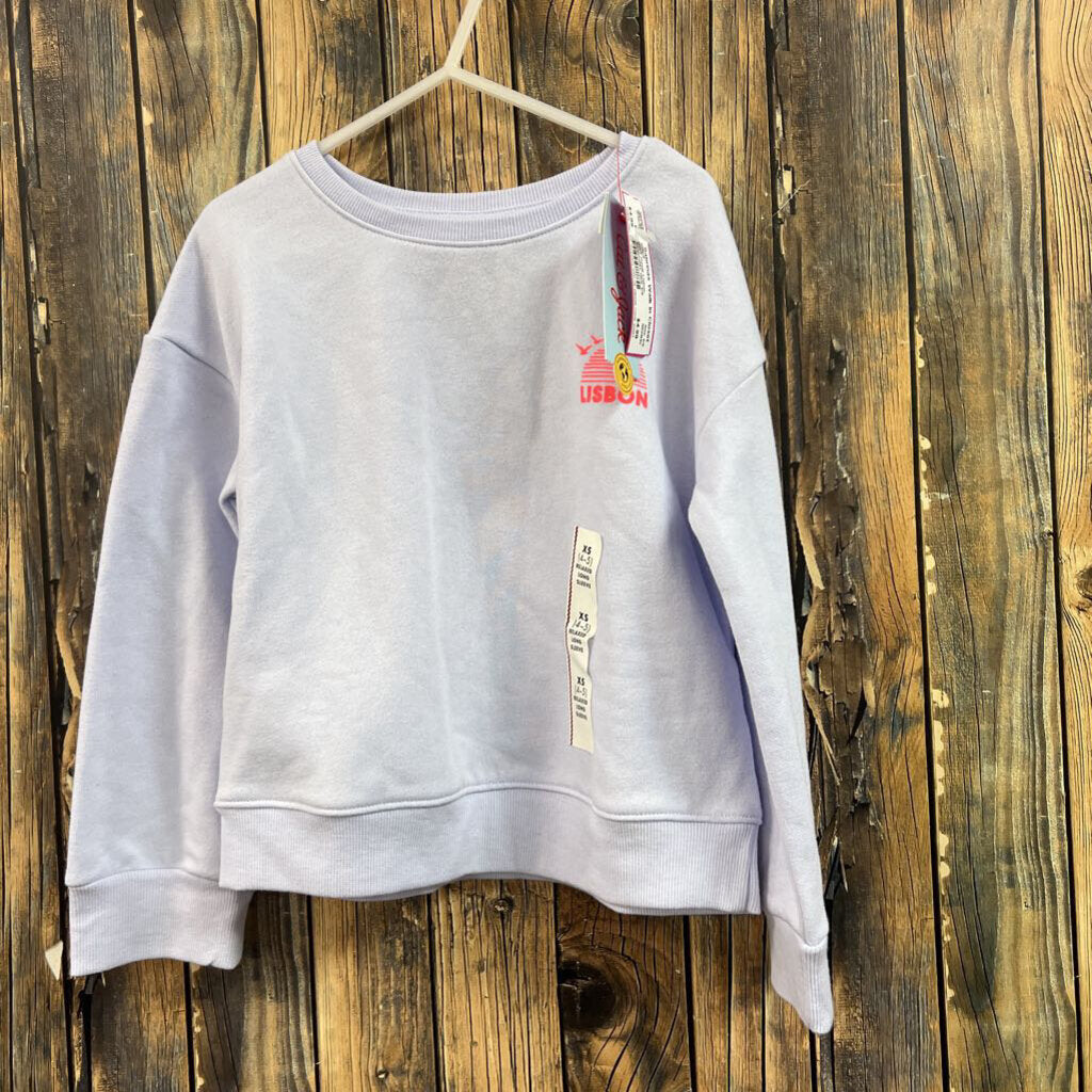 NWT Purple Lisbon Sweatshirt, Girls 4/5