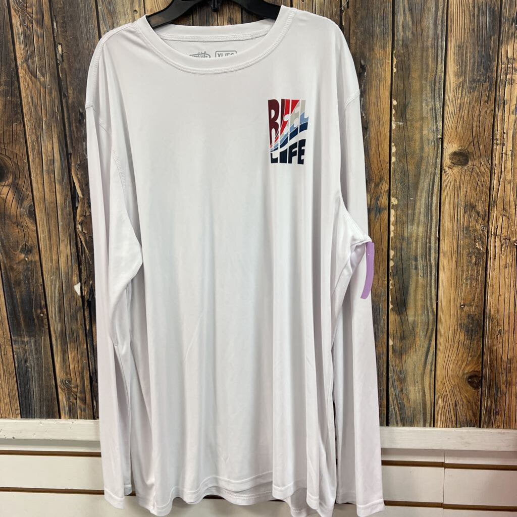 Reel Life White Top, Mens XL