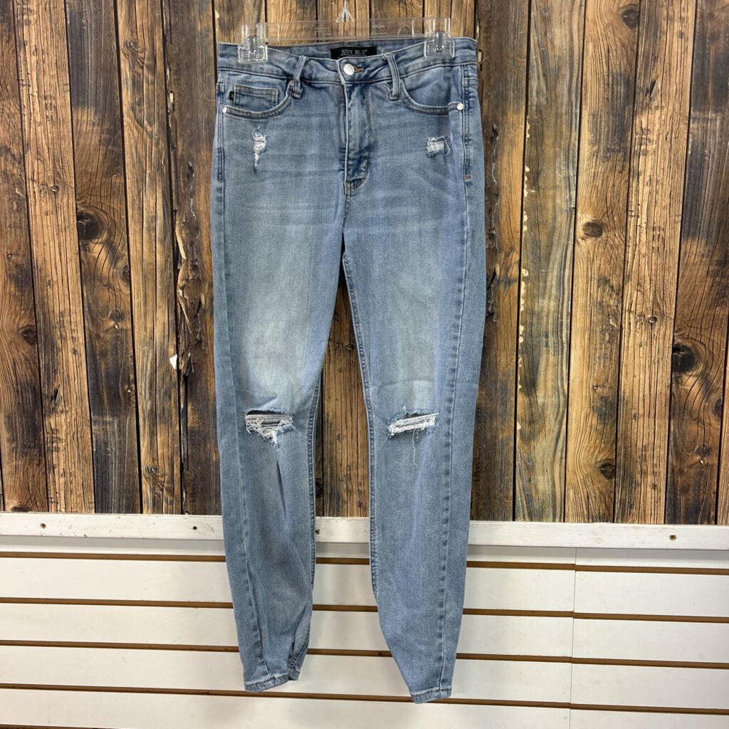 Judy Blue Light Wash Distressed Jeans, Womens 7/28