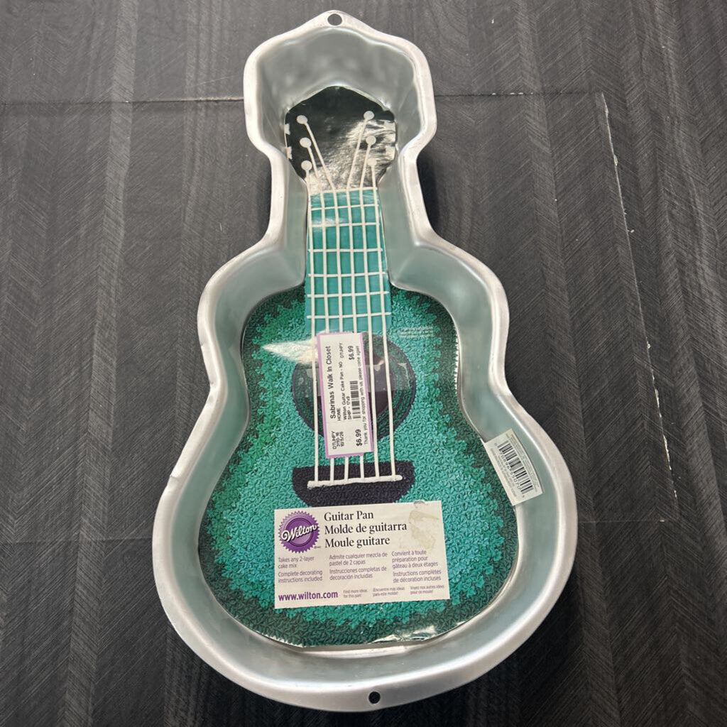Wilton Guitar Cake Pan - NO SHIP - 17x9