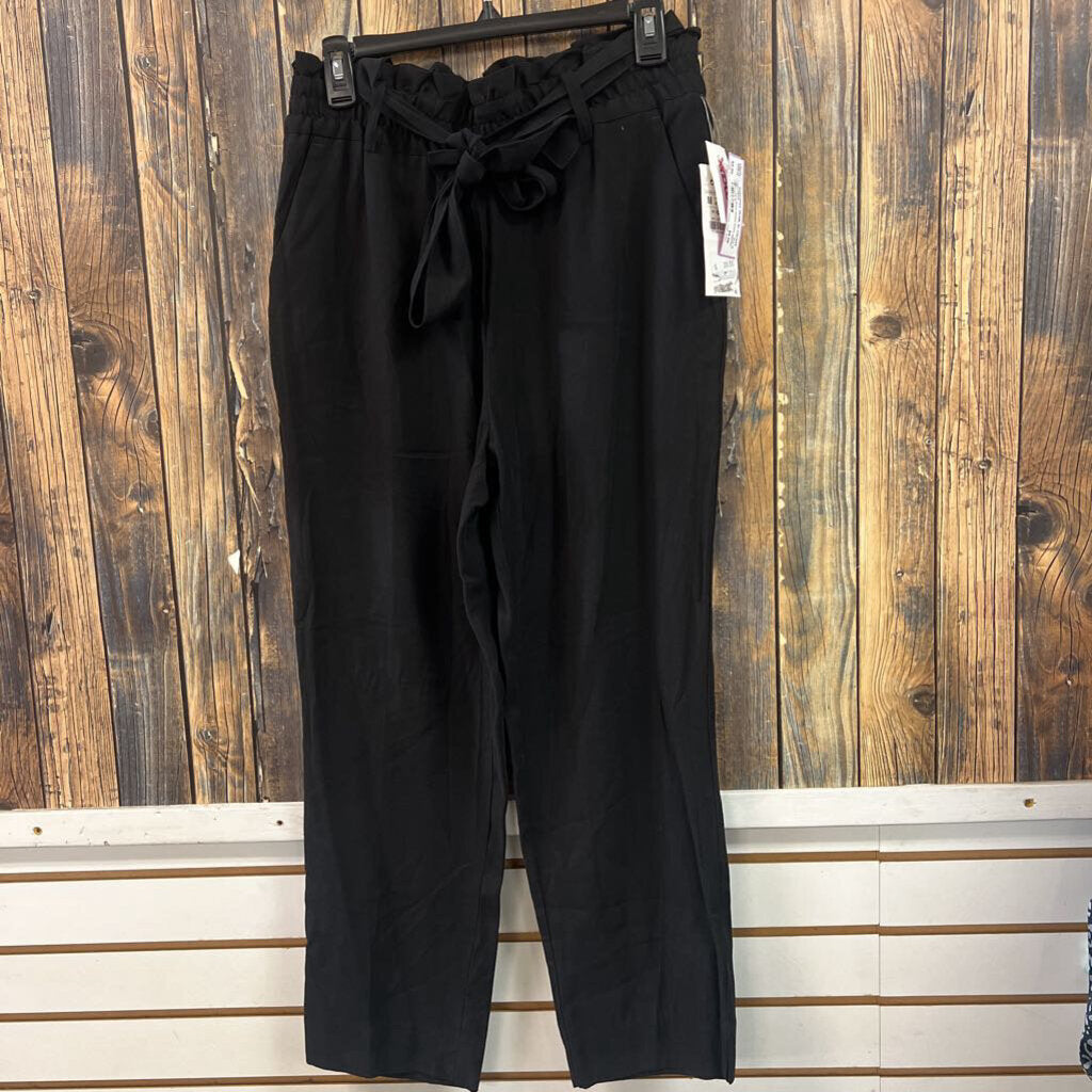 NWT Zara Black Belted Pants, Womens M