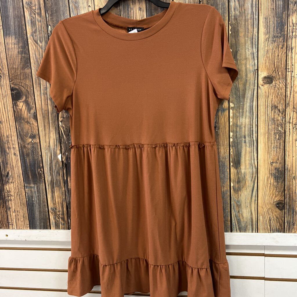 Rust Tunic Dress, Womens XL
