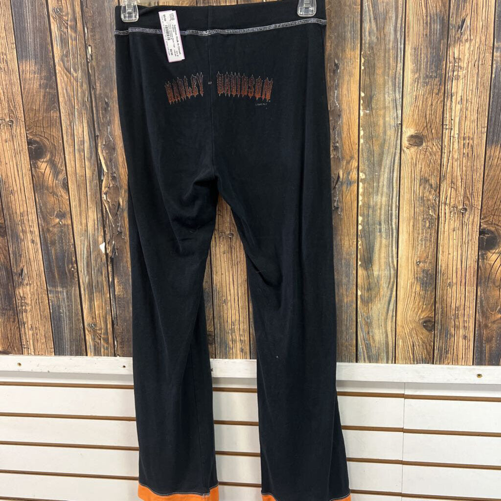 Harley Davidson Black Yoga Pants, Womens M