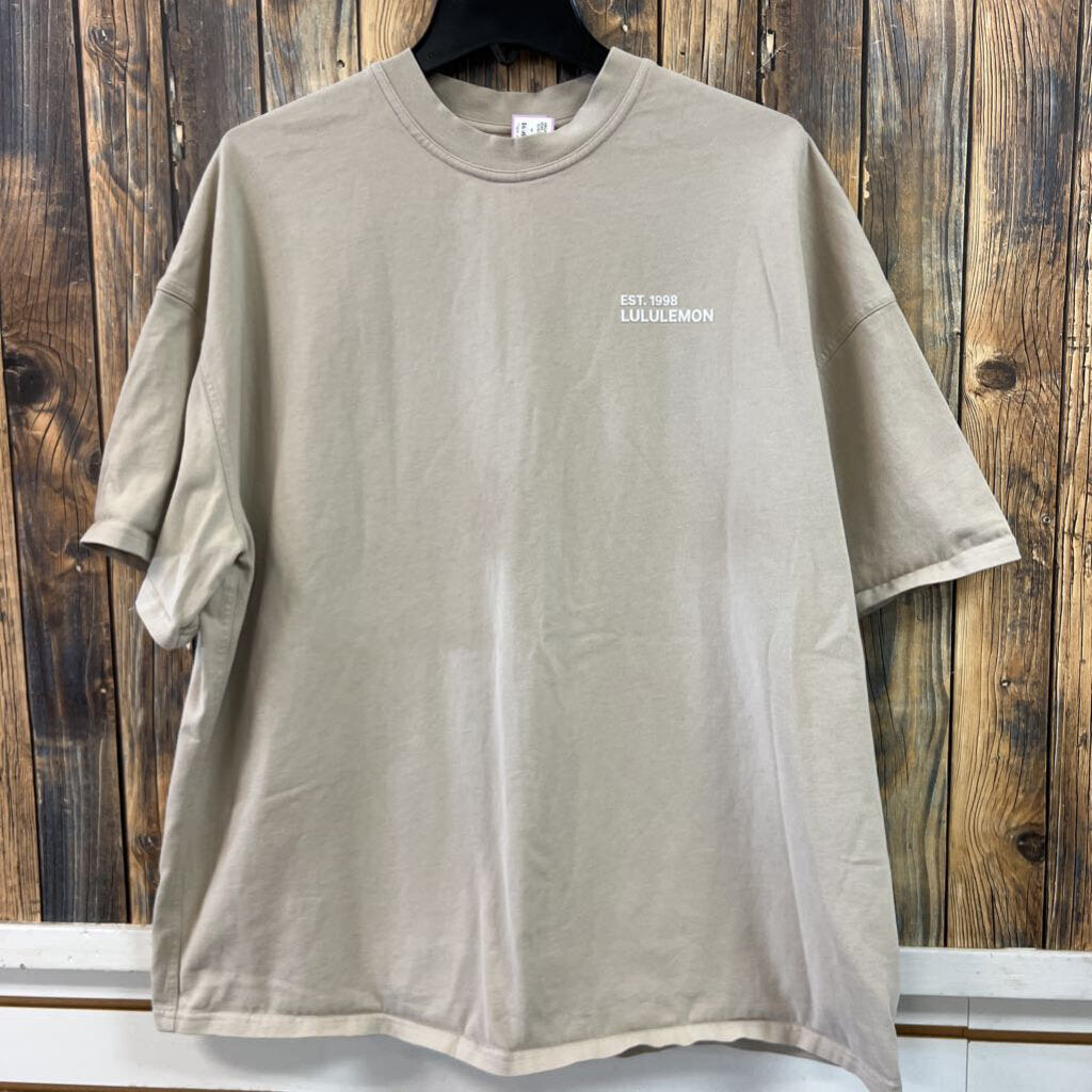 Lululemon Tan Tee Shirt Women's Size XL