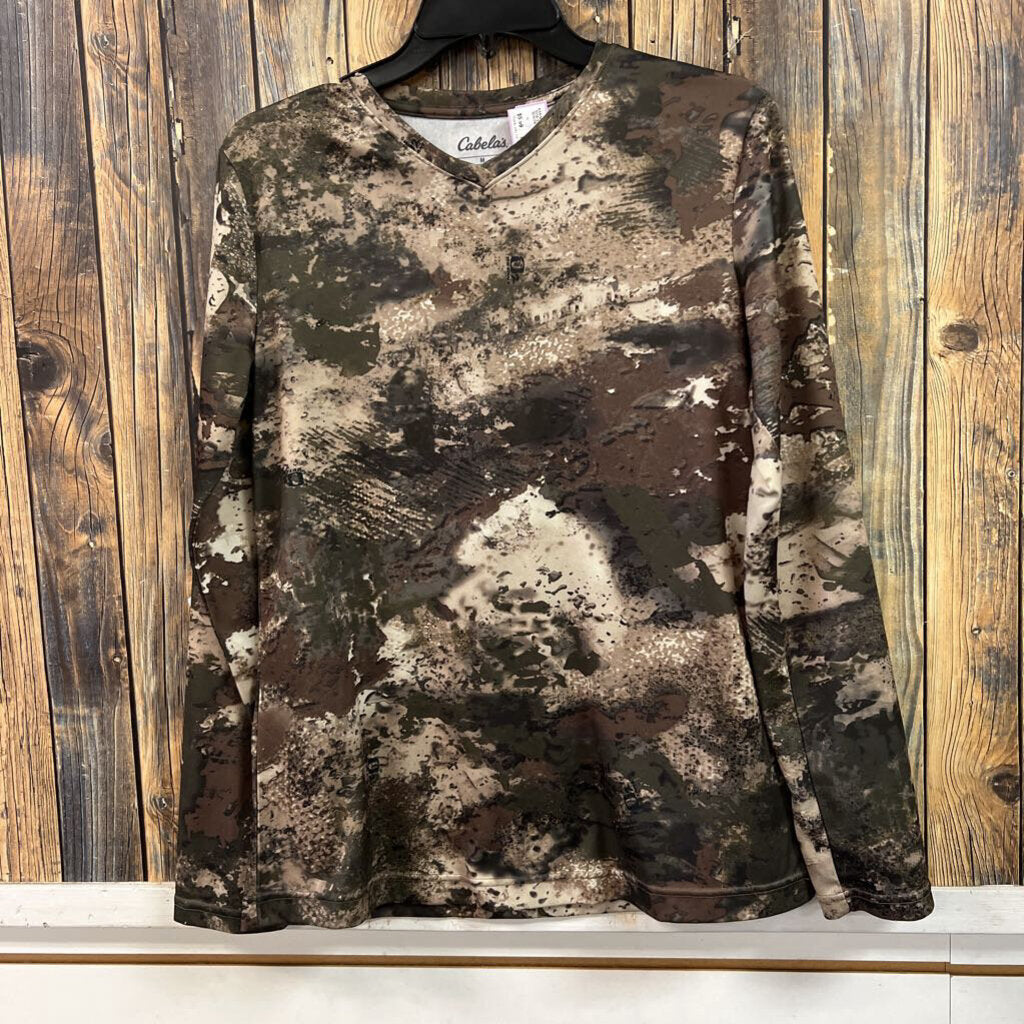 Cabela's Classic Fit Camo Shirt Women's Size M
