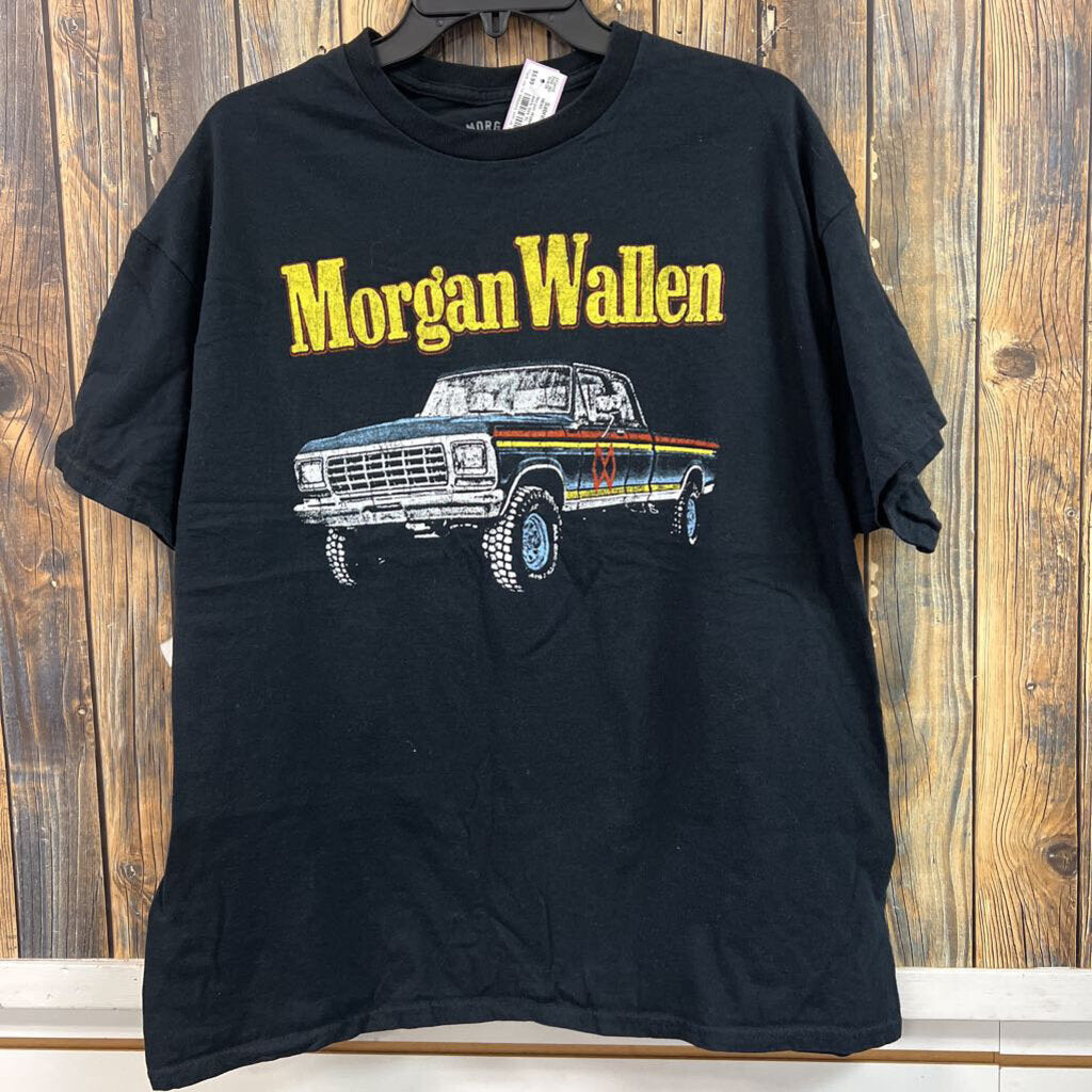 Morgan Wallen Black Tee Shirt Men's Size XL
