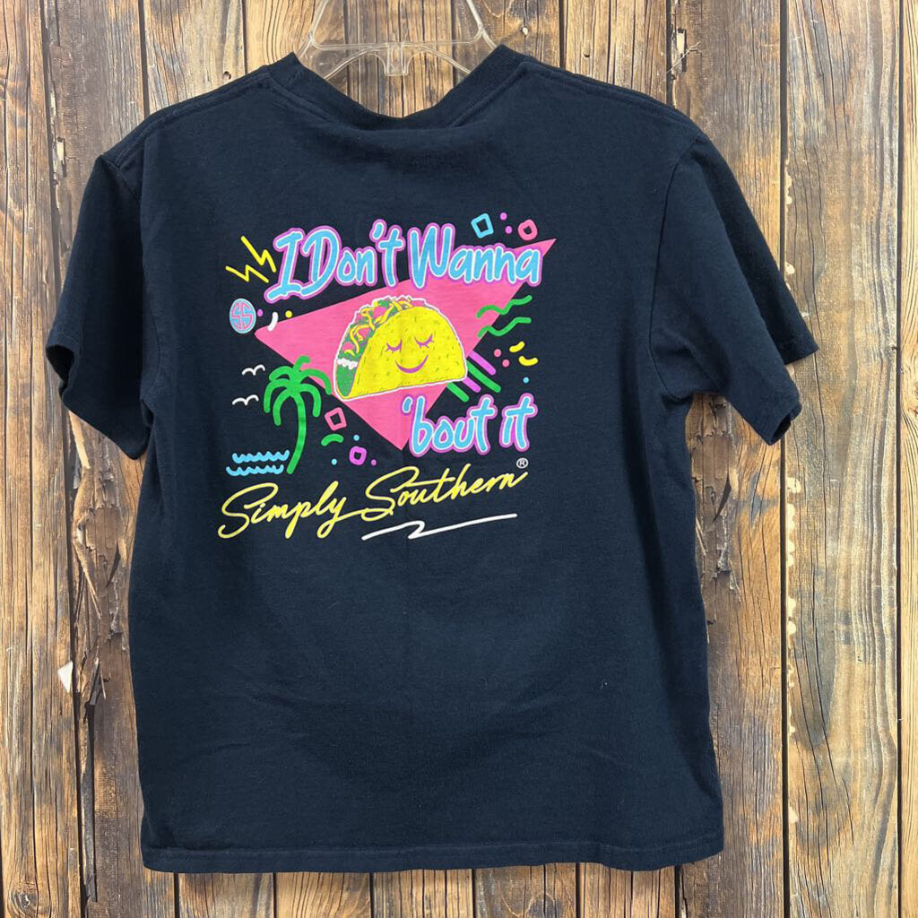 Simply Southern Taco Shirt Youth Girl's M/8