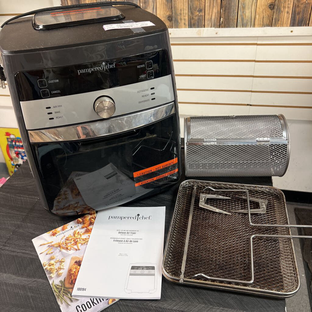 Pampered Chef Deluxe Air Fryer w/ Accessories - NO SHIP