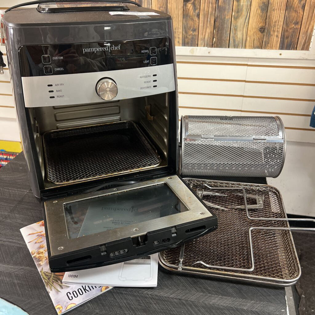 Pampered Chef Deluxe Air Fryer w/ Accessories - NO SHIP