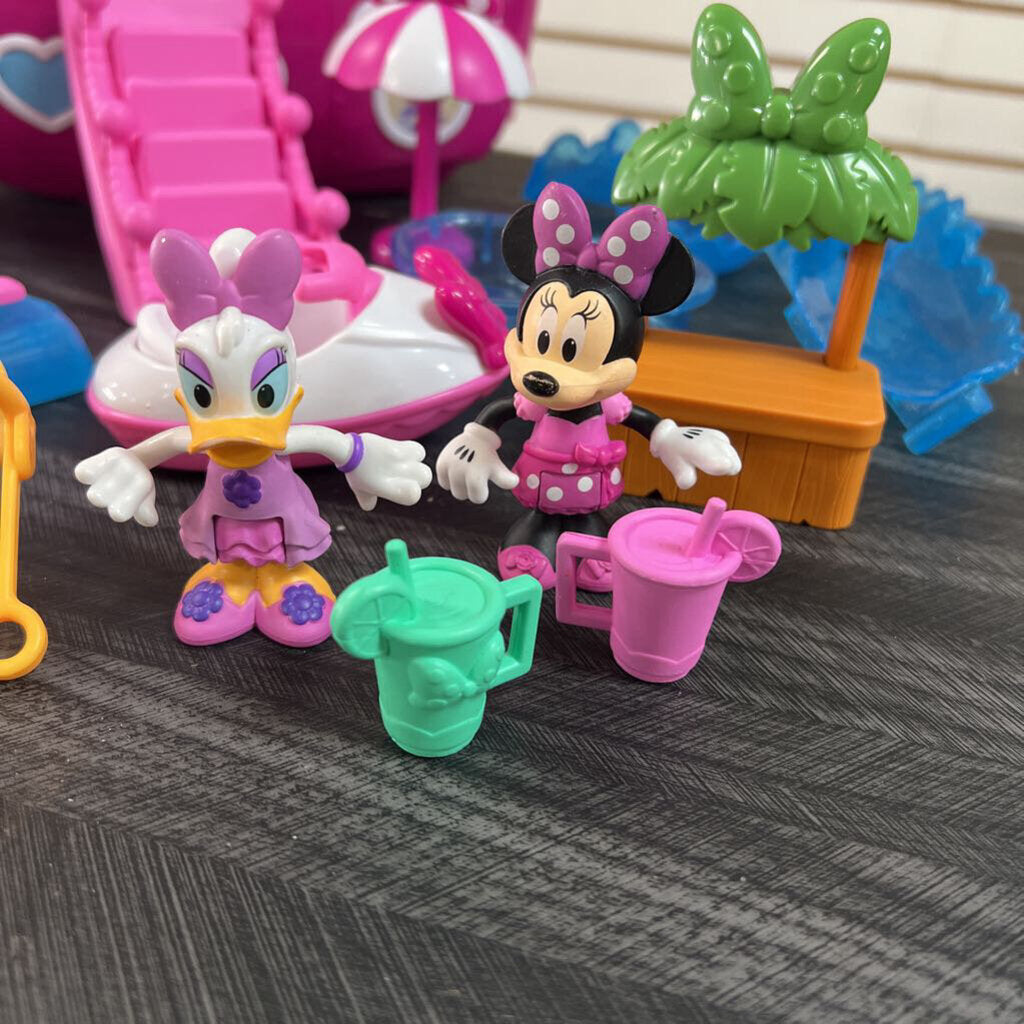 Minnie Mouse Boat w/ Accessories - NO SHIP - 13x12